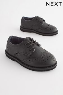 Black Smart Brogue Shoes (D82234) | $49 - $53