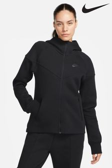 Nike Black Sportswear Tech Fleece Windrunner Full-Zip Hoodie (D82261) | kr2 010