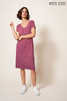 Пурпурное трикотажное платье White Stuff Tallie Eco Vero (D82372) | €37