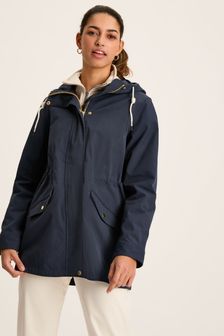 Joules Portwell Navy Blue Waterproof Raincoat With Hood (D82418) | €129