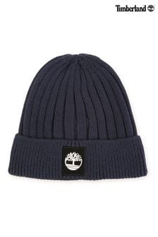 Темно-синяя вязаная шапка с логотипом Timberland (D82860) | €16