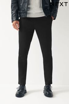 Black Slim Smart Motion Flex Stretch Trousers (D82926) | $56