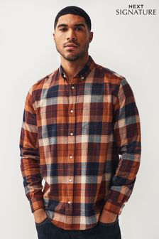 Signature Brushed Flannel Check Shirt