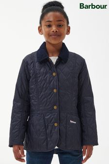 Barbour® Navy Girls Woodland Forest Liddesdale Quilted Jacket (D83162) | €38 - €44.50