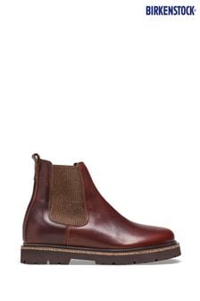 Коричневый - кожаные ботинки Birkenstock Highwood Chelsea (D83235) | €225