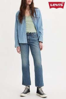 Levi's® Mid Blue Middy Straight Ankle Jeans (D83342) | $159