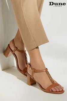 棕色 - Dune London金屬裝飾粗跟涼鞋 (D83393) | NT$3,970