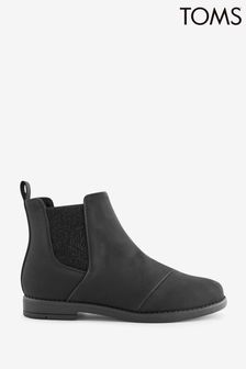 TOMS Kids Charlie Nubuck Black Boots (D83495) | $87