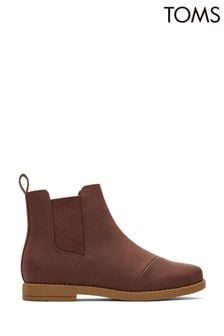 TOMS Kids Charlie Nubuck Brown Boots (D83503) | KRW117,400