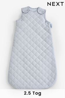 Blue Quilted 2.5 Tog Baby 100% Cotton Sleep Bag (D83617) | SGD 47 - SGD 54