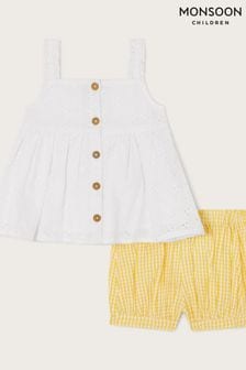 Желтый комплект с вышивкой ришелье Monsoon (для малышей) (D83793) | €16 - €19