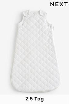 White Quilted Baby 100% Cotton 2.5 Tog Sleep Bag (D83805) | 12.50 BD - 14.50 BD