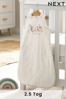 White I'm New Here Baby 100% Cotton 2.5 Tog Sleep Bag (D83810) | 156 SAR - 178 SAR