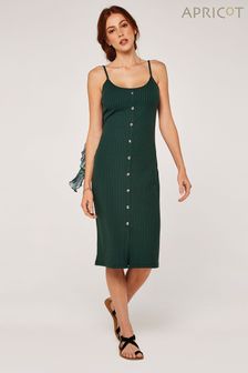 Apricot Green Jersey Ribbed Cami Dress (D84001) | SGD 43
