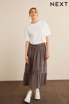 Mink Brown Tiered Midi Skirt (D84265) | 36 €