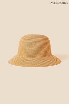 Accessorize Natural Straw Bucket Hat (D84352) | €12.50