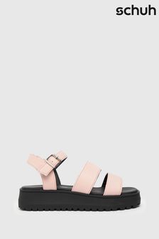 Schuh粉色Tara厚底涼鞋 (D84570) | NT$1,490 - NT$1,630