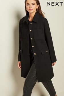 Black Fuller Bust Dolly Coat (D84656) | €44