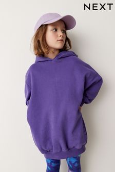 Violett - Langes Kapuzensweatshirt (3-16yrs) (D84724) | 17 € - 23 €