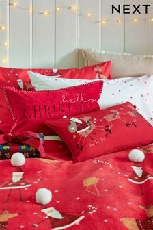 Red Hello Christmas Cushion (D84762) | €9