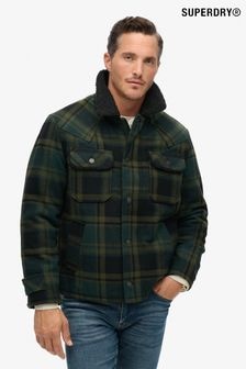 Superdry Green Merchant Wool Chore Coat Jacket (D84915) | $257