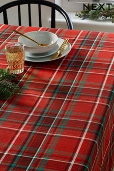 Red Checked Table Cloth (D85190) | $36 - $47