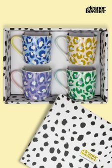 Eleanor Bowmer Set of 4 Pastel Leopard Print Mugs (D85198) | €61