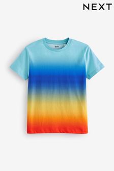Rainbow Ombre All-Over Print Short Sleeve T-Shirt (3-16yrs) (D85430) | €10 - €14