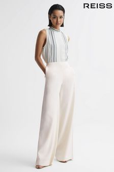 Reiss Carlie Wide Leg Stitch Detail Trousers (D85803) | HK$1,829