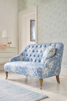 Shabby Chic by Rachel Ashwell® Garden Floral Denim Blue Willa 2 Seat Sofa (D86244) | €882