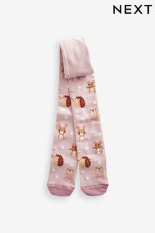 Dusky Pink Cotton Rich Character Tights (D86501) | $7 - $9