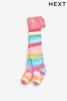 Multicolour Cotton Rich Rainbow Stripe Tights (D86507) | $8 - $10