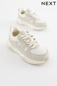 Neutral Chunky Lace Up Trainers (D86565) | €22 - €26