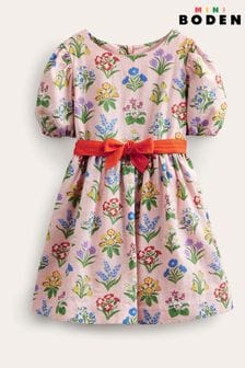 Boden Pink Bow Tie Vintage Dress (D86593) | €55 - €62