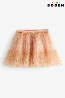 Boden Pink Printed Tiered Tulle Skirt (D86614) | KRW52,600 - KRW60,800