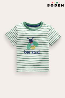 Boden Green Embroidered Graphic T-Shirt (D86634) | $32 - $35