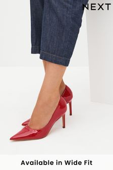 Red Regular/Wide Fit Forever Comfort® Point Toe Mid Heel Court Shoes (D86660) | OMR14