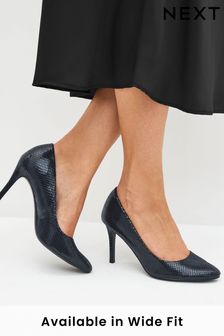 Navy Blue Regular/Wide Fit Forever Comfort® Round Toe Court Shoes (D86711) | kr325