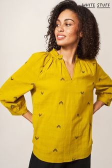 White Stuff Yellow Georgie Embroidered Top (D86772) | €37