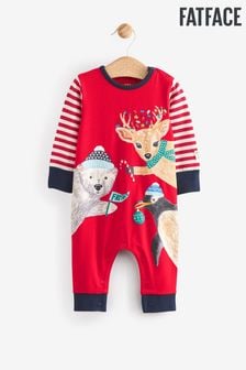 FatFace Red Red Christmas Romper (D86783) | 9,830 Ft - 10,920 Ft