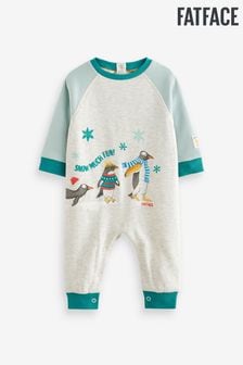 FatFace Grey Baby Christmas Penguin Romper (D86784) | €10 - €11