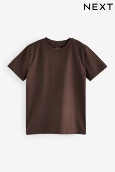 Brown Chocolate Cotton Short Sleeve T-Shirt (3-16yrs) (D86788) | €5 - €9