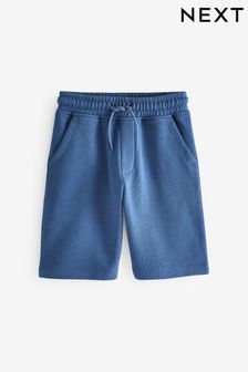 Azul Medio - Pantalones cortos básicos con capucha de punto liso (3 a 16 años) (D86811) | 8 € - 15 €