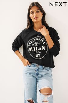 Pulover z grafiko Milan City (D86875) | €15
