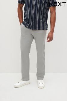 Szara - Luźne spodnie typu chino ze stretchem (D86911) | 67 zł