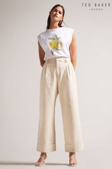 Ted Baker Steviey Nude Wide Leg Trousers (D86952) | €59