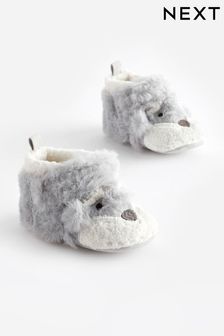 Grey Dog 3D Character Baby Pram Shoes (0-2mths) (D87061) | 12 € - 14 €