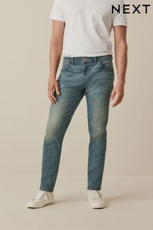 Vintage Blue Tint Slim Essential Stretch Jeans (D87210) | $69