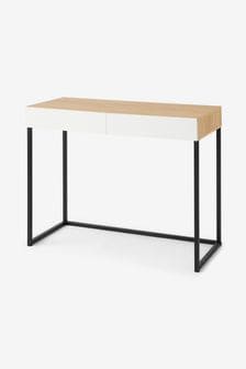 MADE.COM Oak Effect and White Hopkins Compact Desk (D87295) | €251