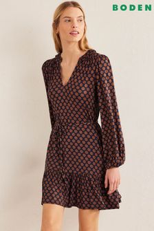 Obleka iz džersija z V-izrezom Boden (D87375) | €59